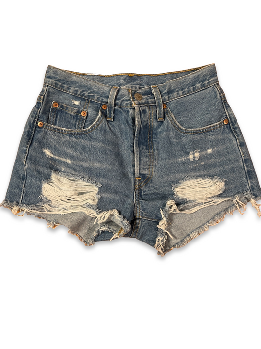 Levi's 501 Cutoff Shorts - Light Blue (S)