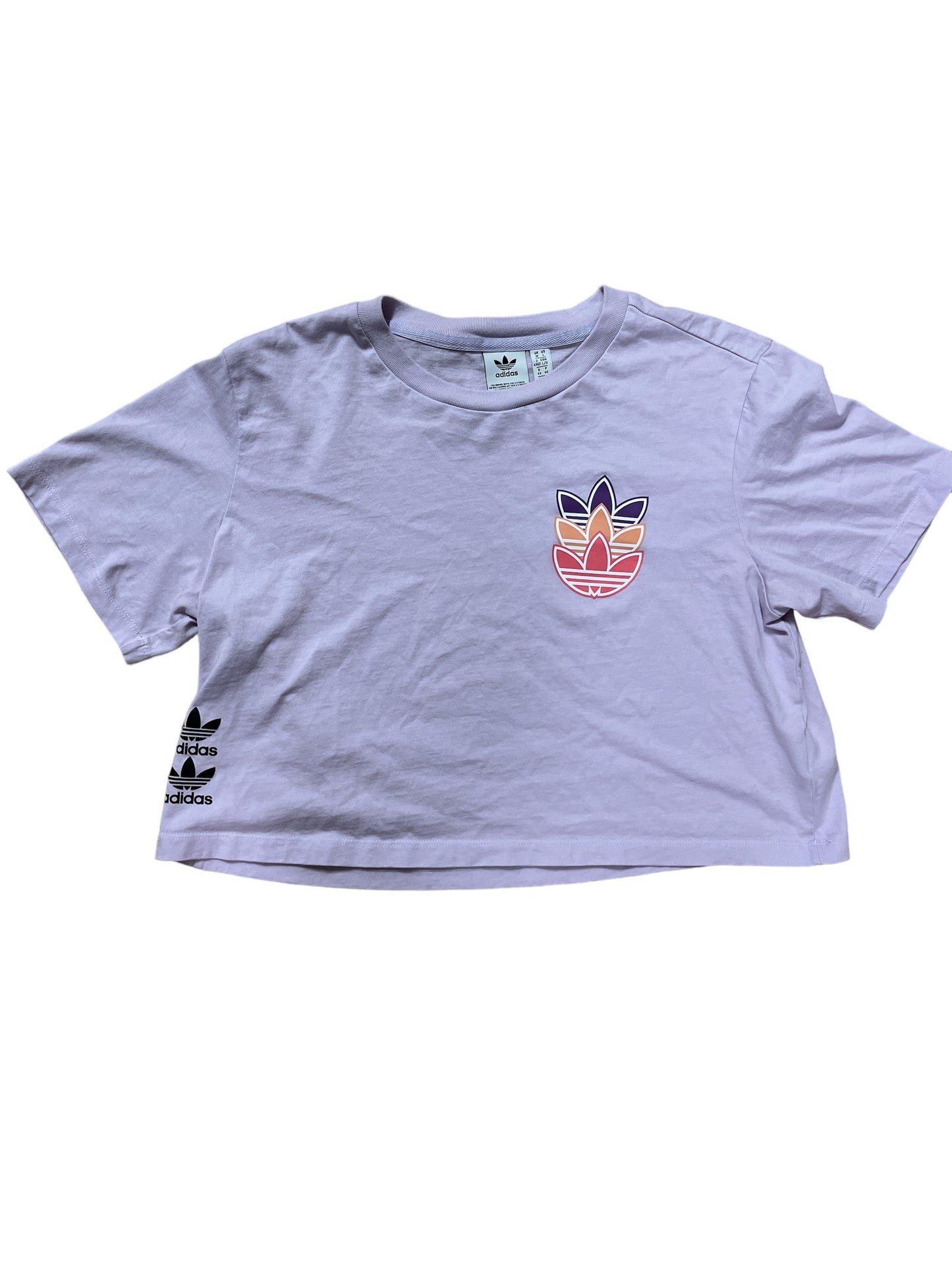 Adidas Cropped Tee - Lilac (L)