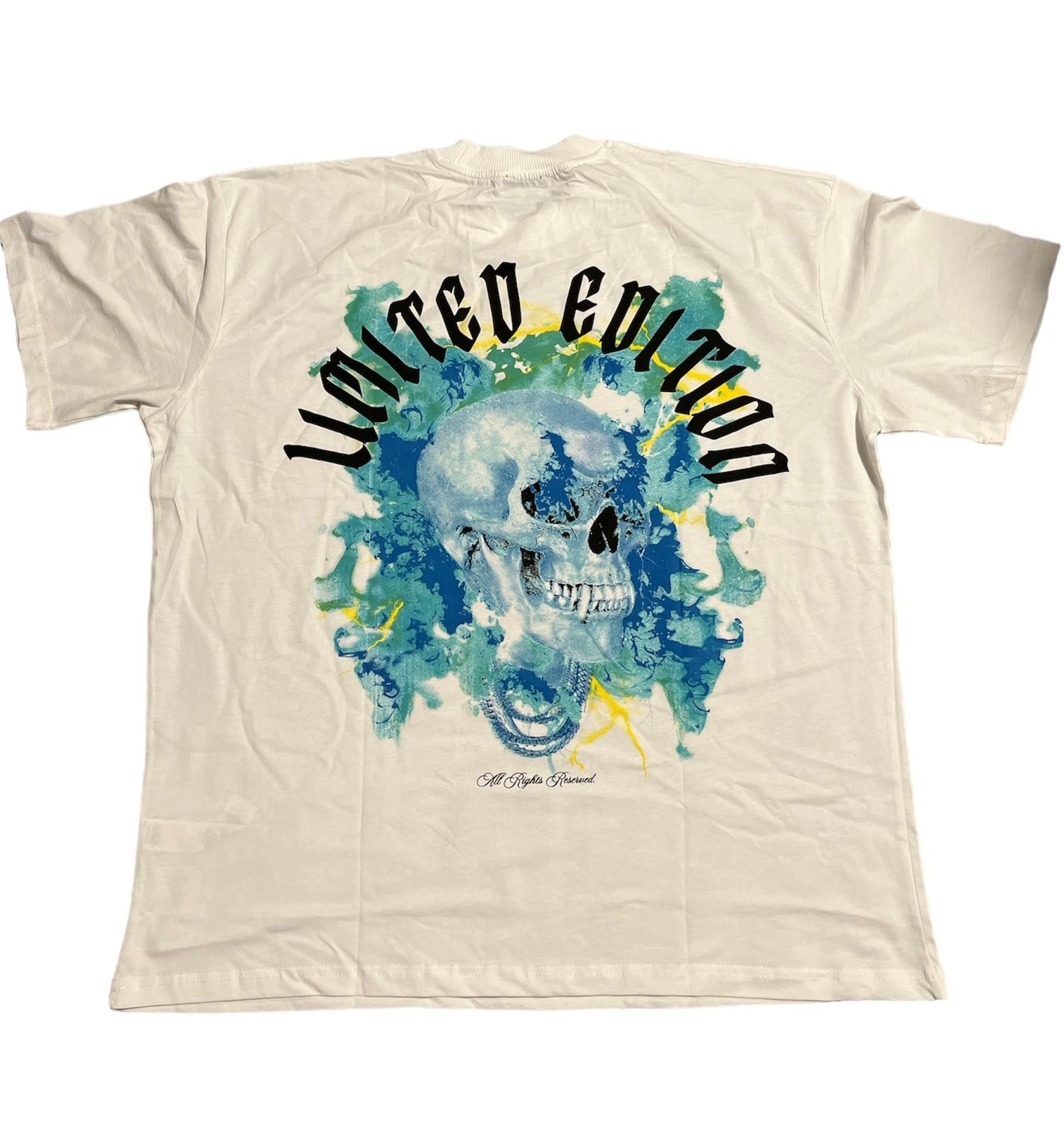 Oversized Skull Tee - White (L)