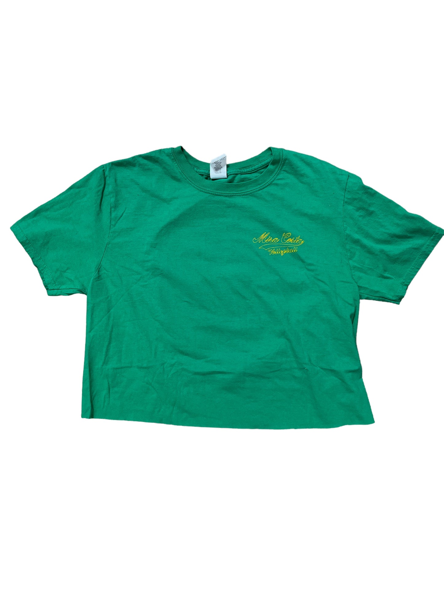 Cropped Graphic Tee - Green (M)